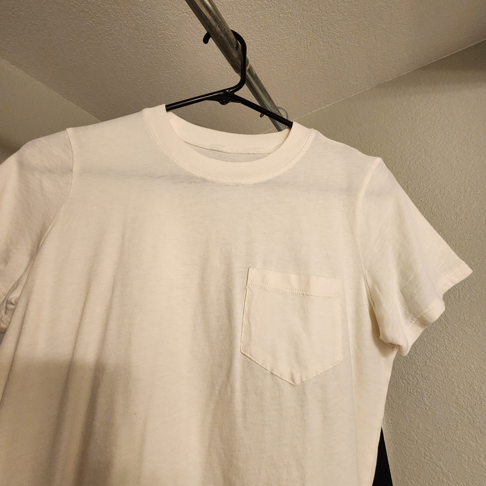 Madewell Soft Fade Cotton White Short Sleeve Tee